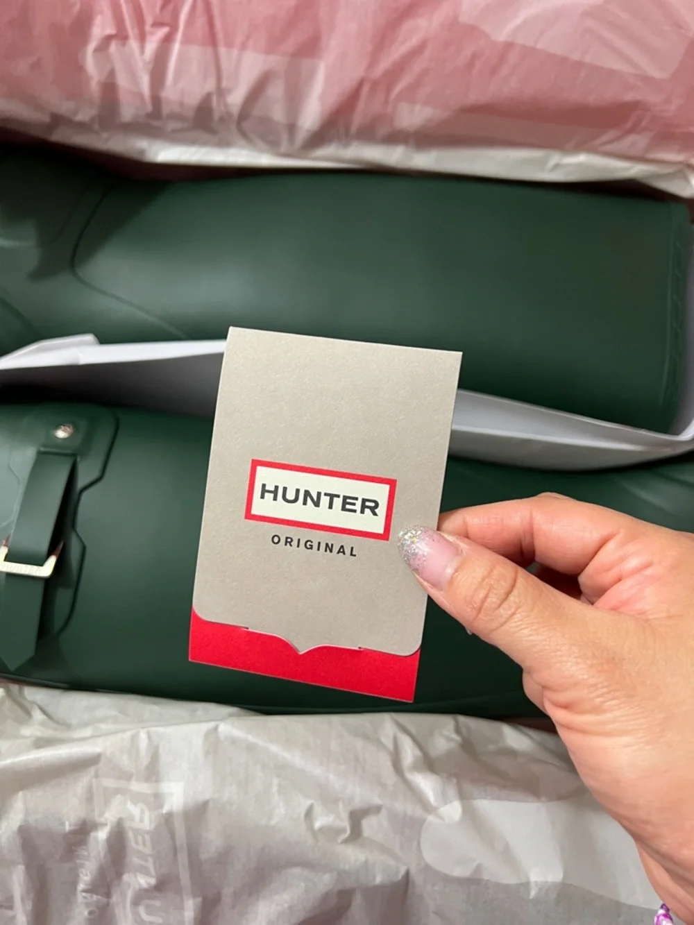 BNIB Hunter Womens Original Tall Boots — Hunter Green - Picture 7 of 17